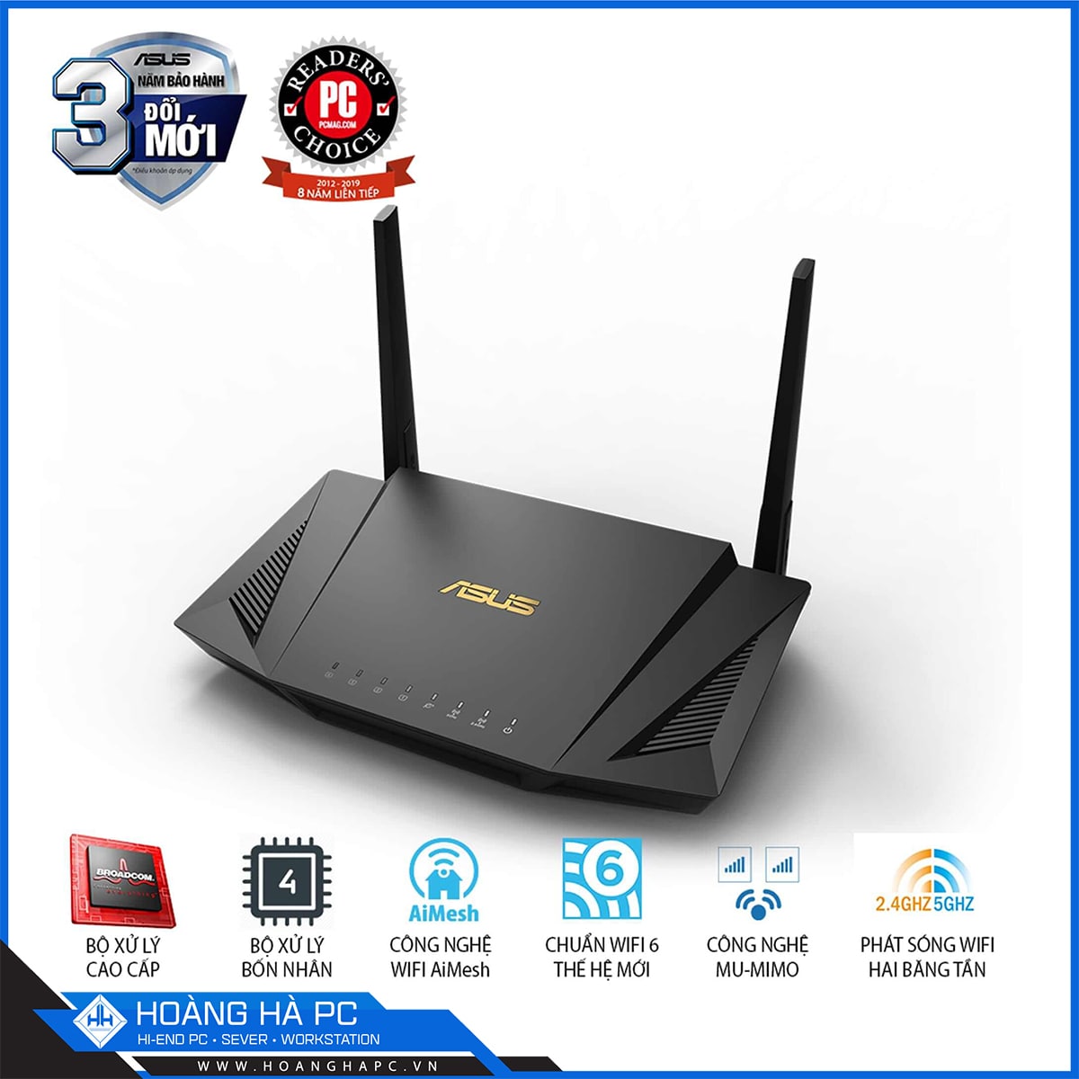 Router Wifi Asus RT-AX56U Wifi AX1800 2 Băng Tần-2