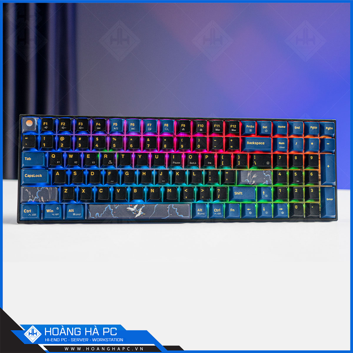 Bàn phím cơ không dây Dual Mode Newmen GM1000 (Tiên Hạc- Trăng & Mây), G-Pro Yellow Switch