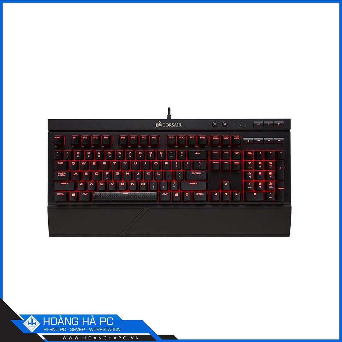 Bàn phím cơ Corsair K68 BLK Red Led - MX Red 