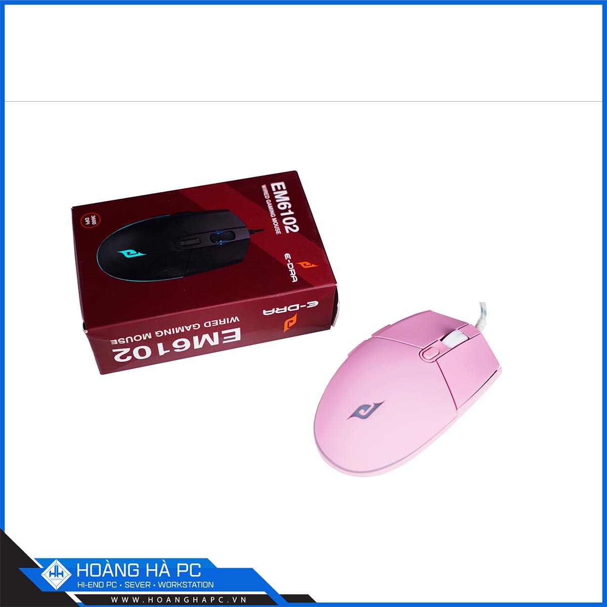 Chuột E-DRA EMS6102 Hồng-2