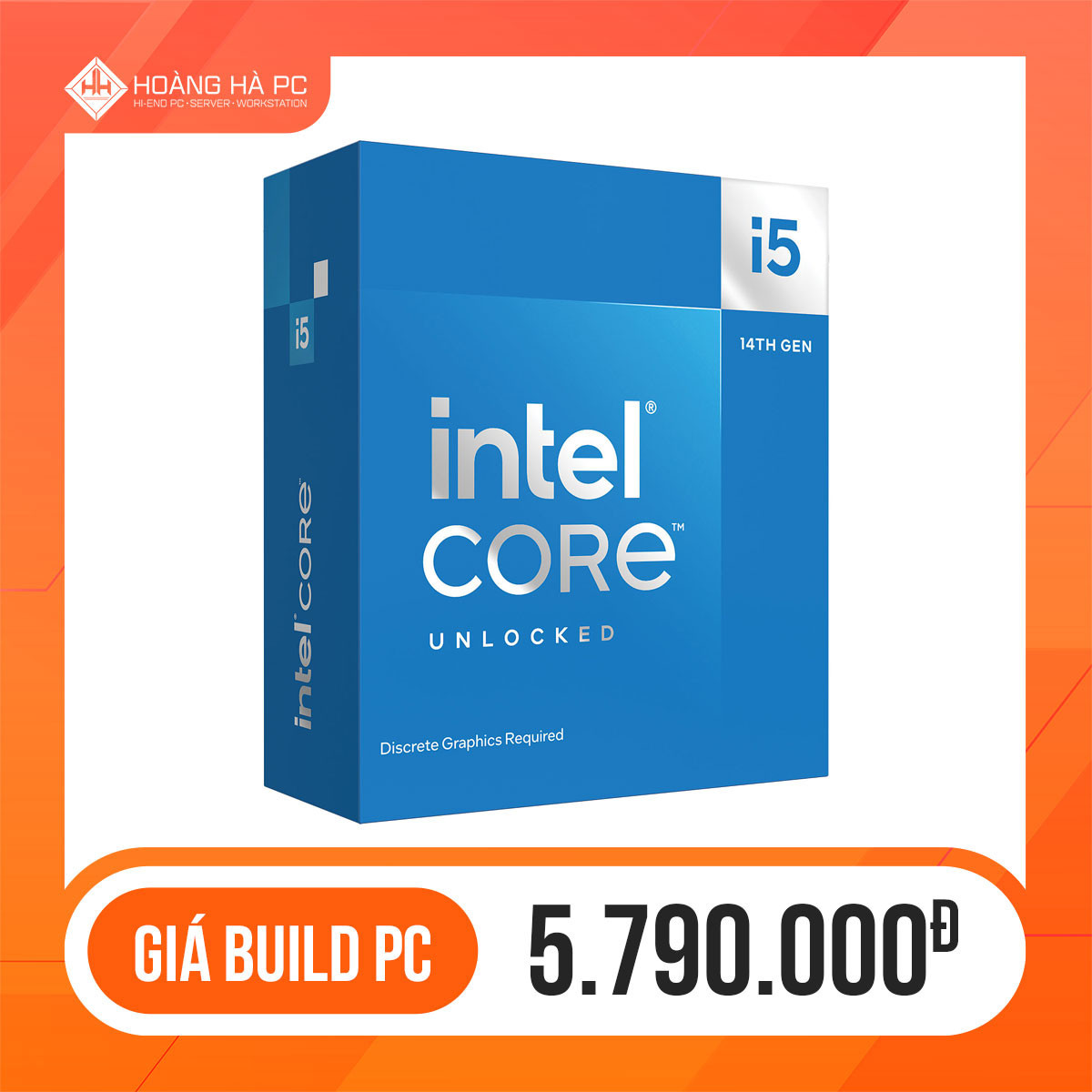 CPU Intel Core i5 14600KF (Up 5.3 GHz, 14 Nhân 20 Luồng, 24MB Cache, Raptor Lake)