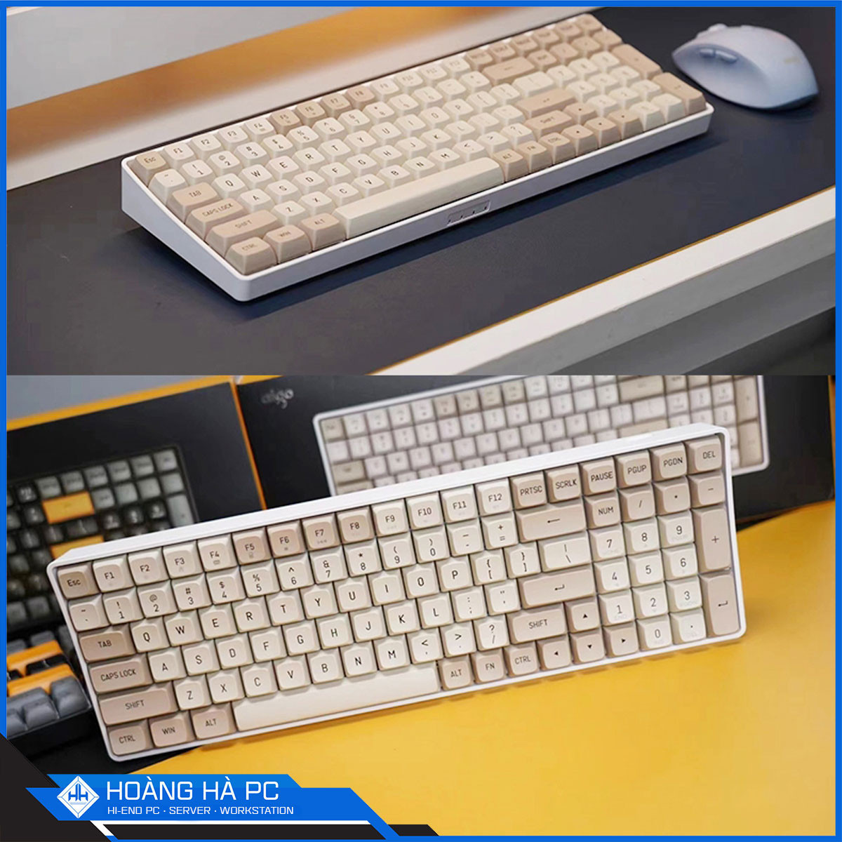 Bàn phím cơ Gaming darkFlash GD100 Milky Brown Yellow Axis Switch-3