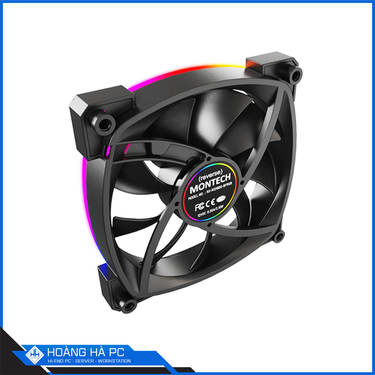 Fan Montech RX120 PWM RGB Black-7