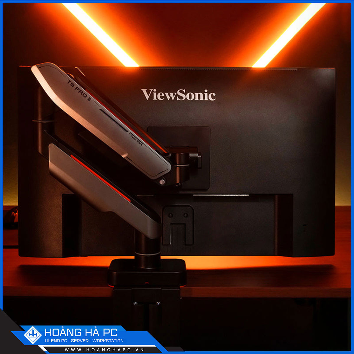 Giá treo màn hình Humanmotion T9 Pro 2 (1 màn hình/ 22 - 43inch/ Xám đen/ Gắn bàn)-7