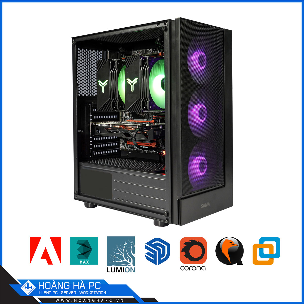 HH SERVER - DUAL XEON E5 2678V3 | 96G | NVIDIA GTX 1660 SUPER 6GB | 500G NVMe