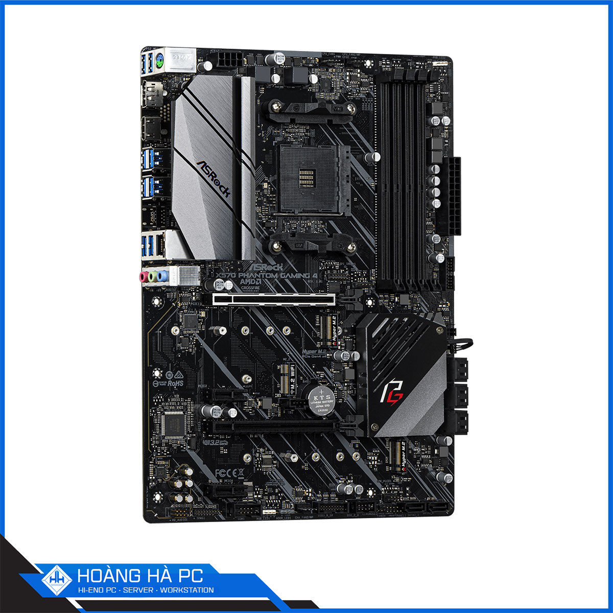 Mainboard ASRock X570 Phantom Gaming 4 (AMD X570, Socket AM4, ATX, 4 khe RAM DDR4)-4