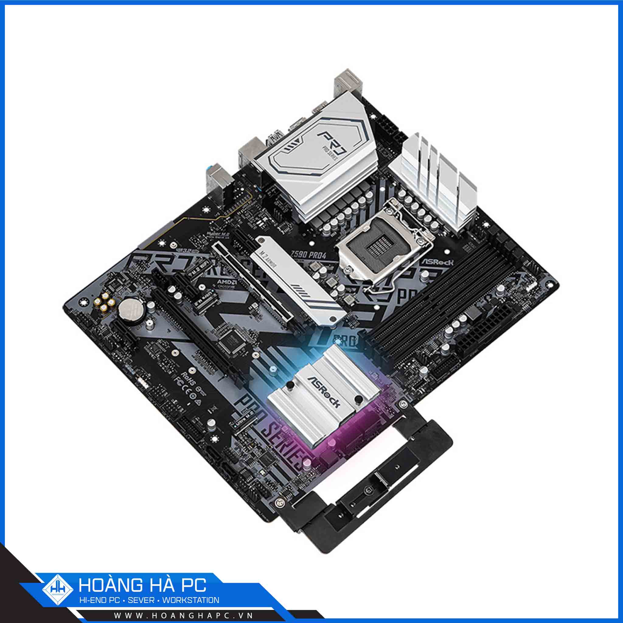 Mainboard ASROCK Z590 PRO4 (Intel Z590, Socket 1200, ATX, 4 khe Ram DDR4)-3
