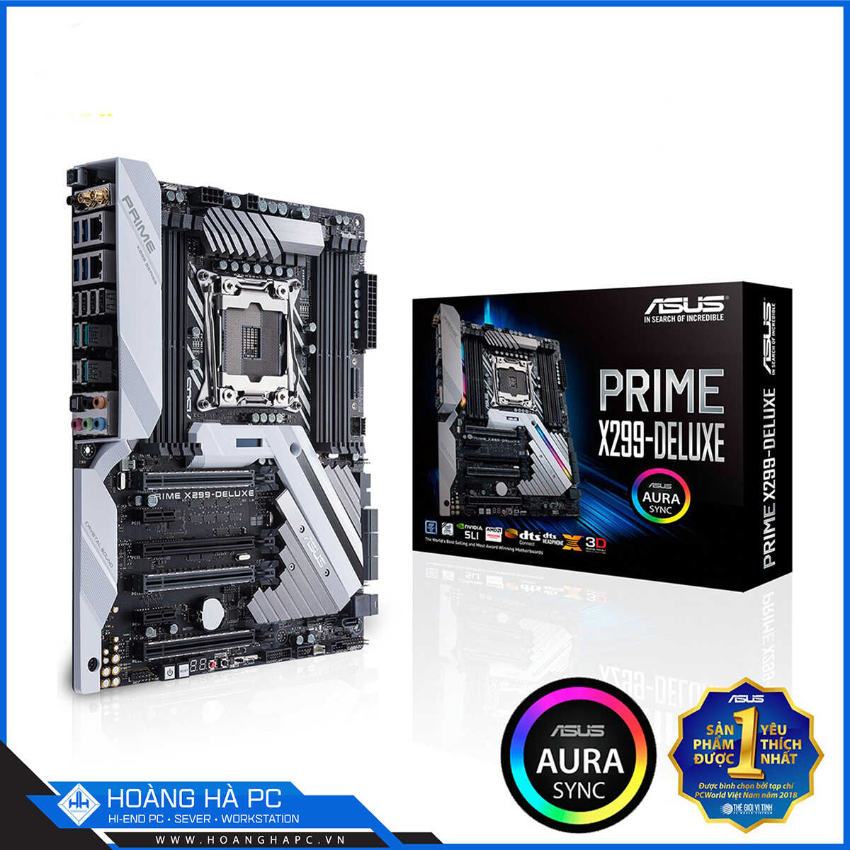 Mainboard ASUS PRIME X299 DELUXE (Intel X299, LGA 2066, ATX, 8 Khe Cắm Ram DDR4)