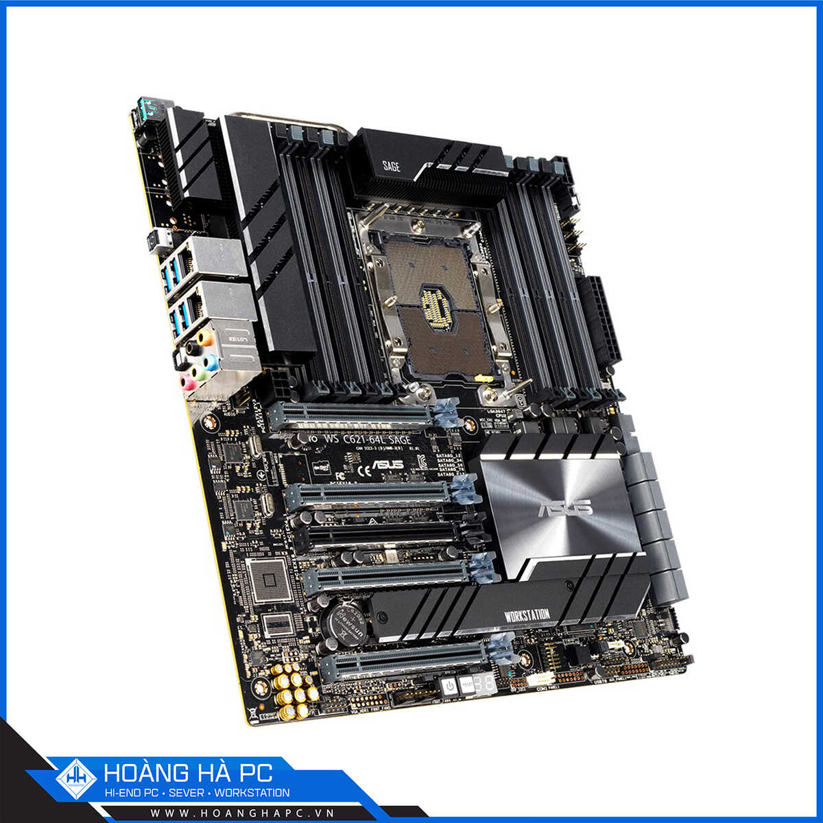 Mainboard ASUS Pro WS C621-64L SAGE (Intel C621, LGA 3647, ATX, 8 Khe Cắm Ram DDR4)-4