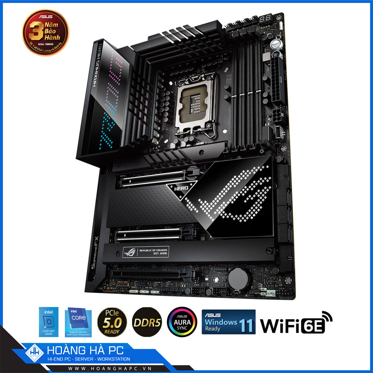 Mainboard ASUS ROG MAXIMUS Z690 HERO (Intel Z690, Socket 1700, ATX, 4 khe RAM DDR5)-3