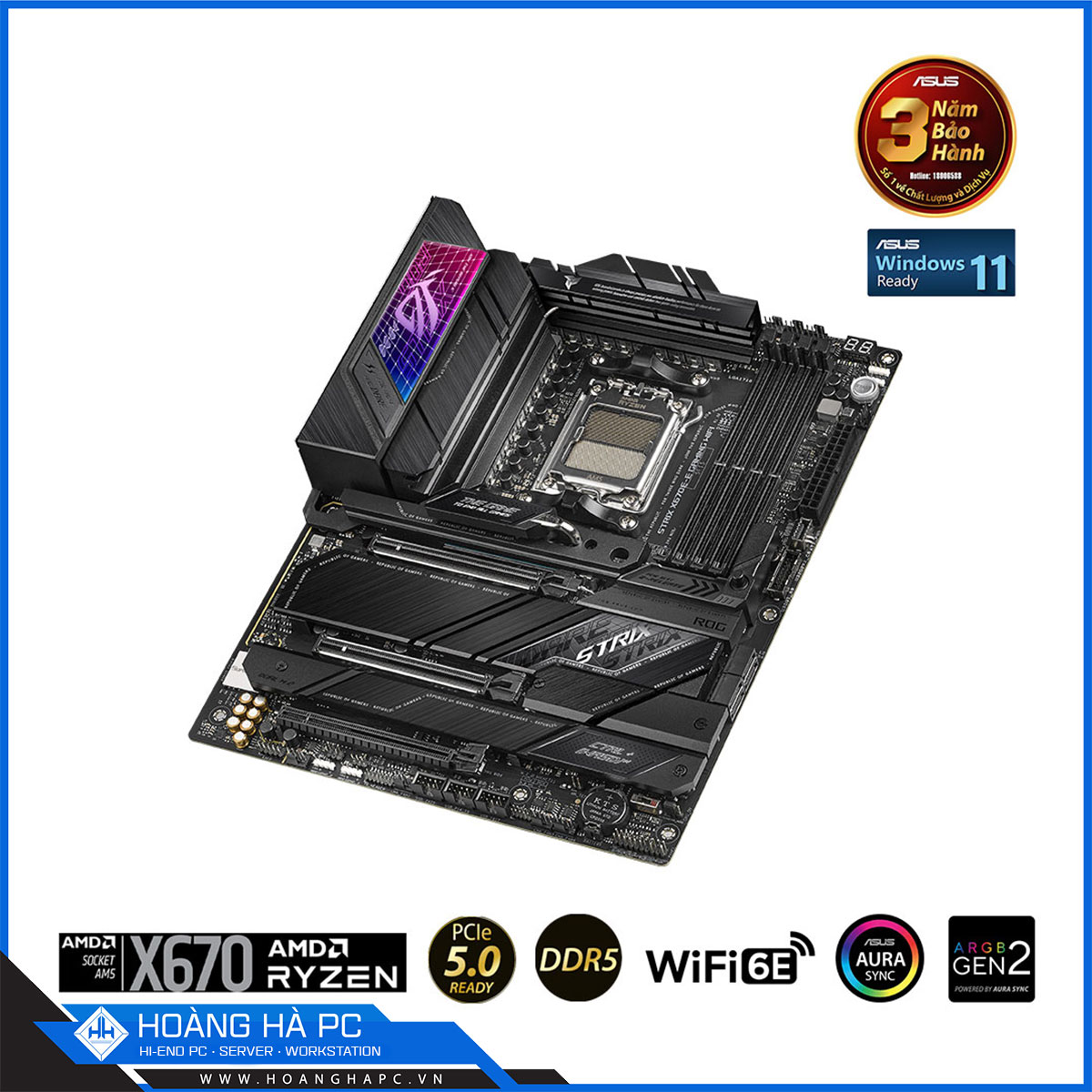 Mainboard ASUS ROG STRIX X670E-E GAMING WIFI (AMD X670, Socket AM5, ATX, 4 khe RAM DDR5)-3