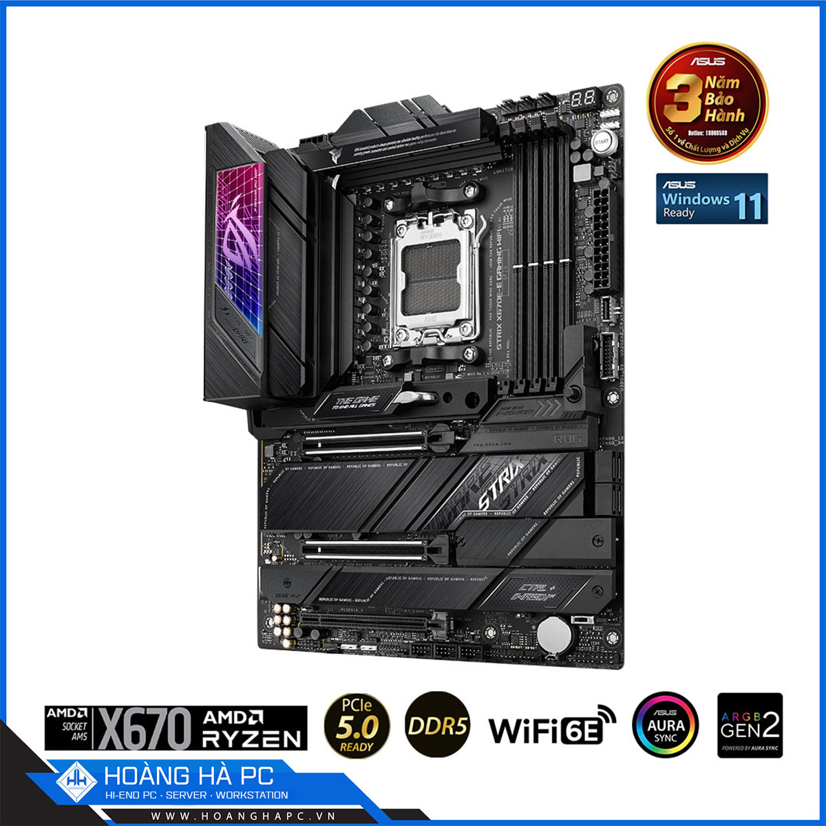 Mainboard ASUS ROG STRIX X670E-E GAMING WIFI (AMD X670, Socket AM5, ATX, 4 khe RAM DDR5)-4