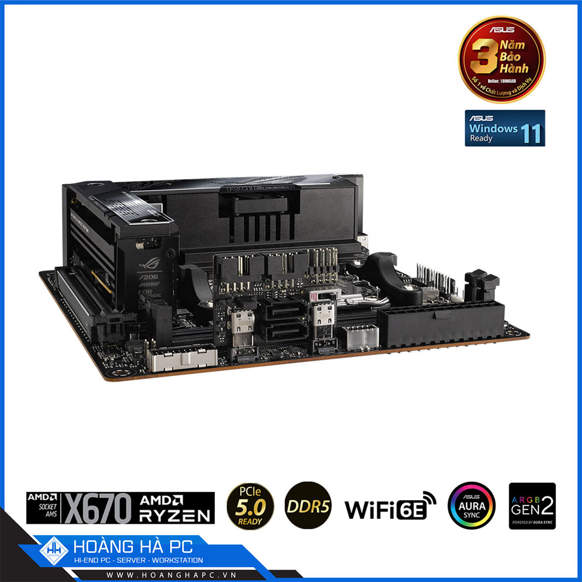 Mainboard ASUS ROG STRIX X670E-I GAMING WIFI (AMD X670, Socket AM5, mATX, 2 khe RAM DDR5)-7