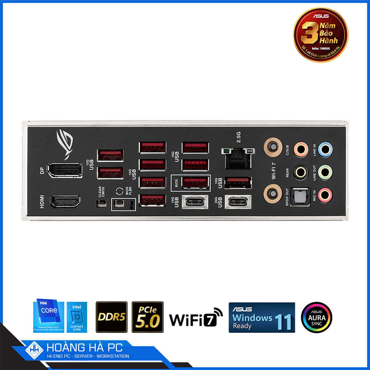 Mainboard ASUS ROG STRIX Z790-E GAMING WIFI II (Intel Z790, Socket 1700, ATX, 4 khe Ram DDR5)-6