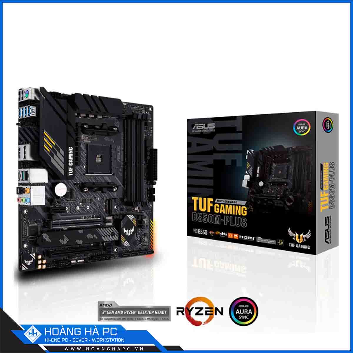 Mainboard ASUS TUF GAMING B550M-PLUS (AMD B550, Socket AM4, m-ATX, 4 khe RAM DRR4)