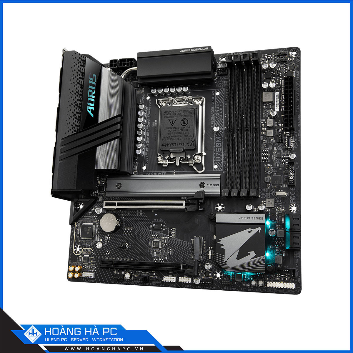 Mainboard GIGABYTE B760M AORUS PRO AX DDR5 (Intel B760, LGA1700, mATX, 4 khe RAM)-5