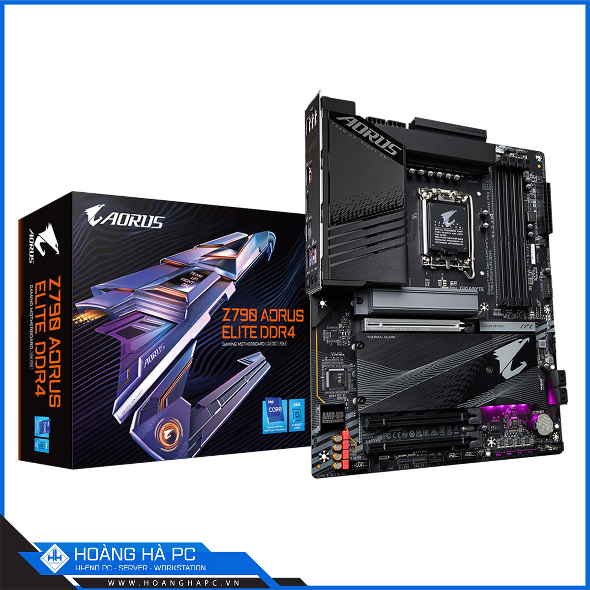 Mainboard Gigabyte Z790 AORUS ELITE DDR4 (Intel Z790, Socket LGA1700, ATX, 4 khe RAM DDR4)