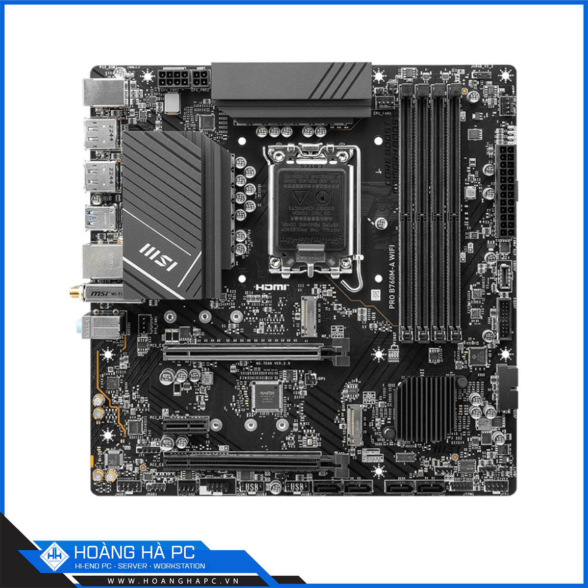 Mainboard MSI PRO B760M-A WIFI DDR5 (Intel B760, LGA1700, mATX, 4 khe RAM DRR5)-2