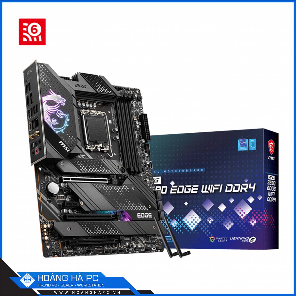 Mainboard MSI Z690 EDGE WIFI DDR4 (Intel Z690, Socket 1700, ATX, 4 khe Ram DDR4)