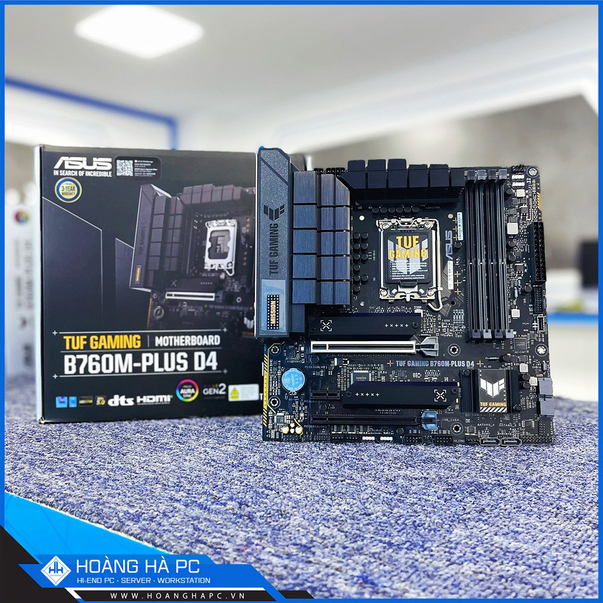 Mainboard ASUS TUF GAMING B760M-PLUS D4 (Intel B760, Socket LGA1700, mATX, 4 khe Ram DDR4)-4