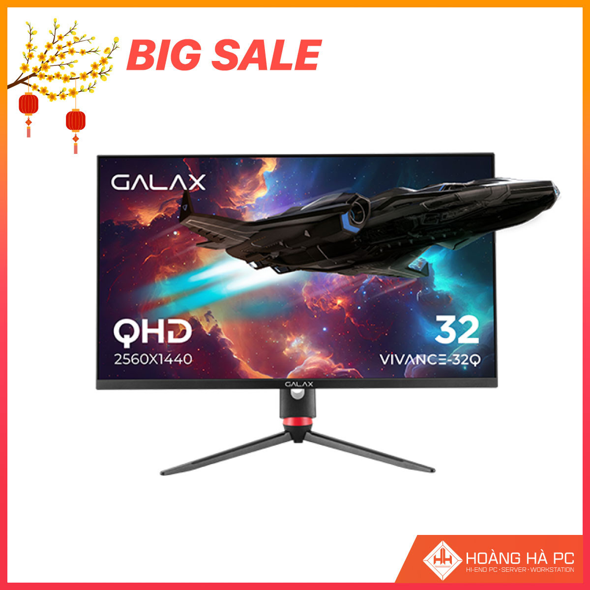 Màn hình Gaming Galax Vivance-32Q (VI-32Q) (32 inch/ 2K/ IPS/ 165Hz/ 1ms / G-Sync) 