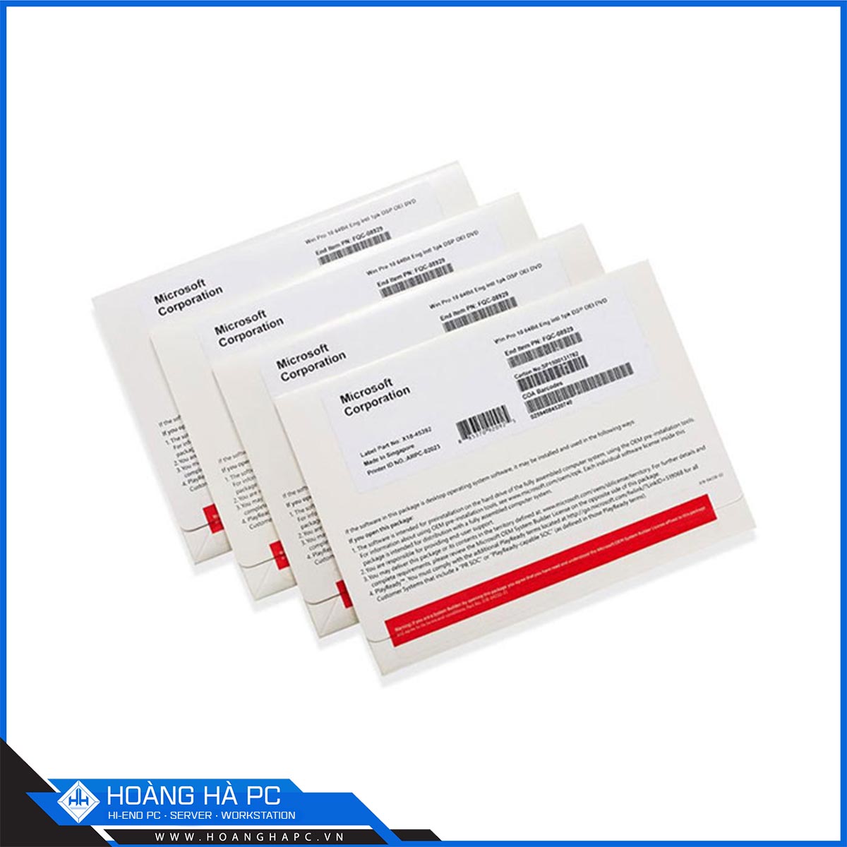 Phần Mềm HĐH Microsoft Windows Pro 11  (FQC-10528 Win Pro 11 x64 Eng Intl 1pk DSP OEI DVD)