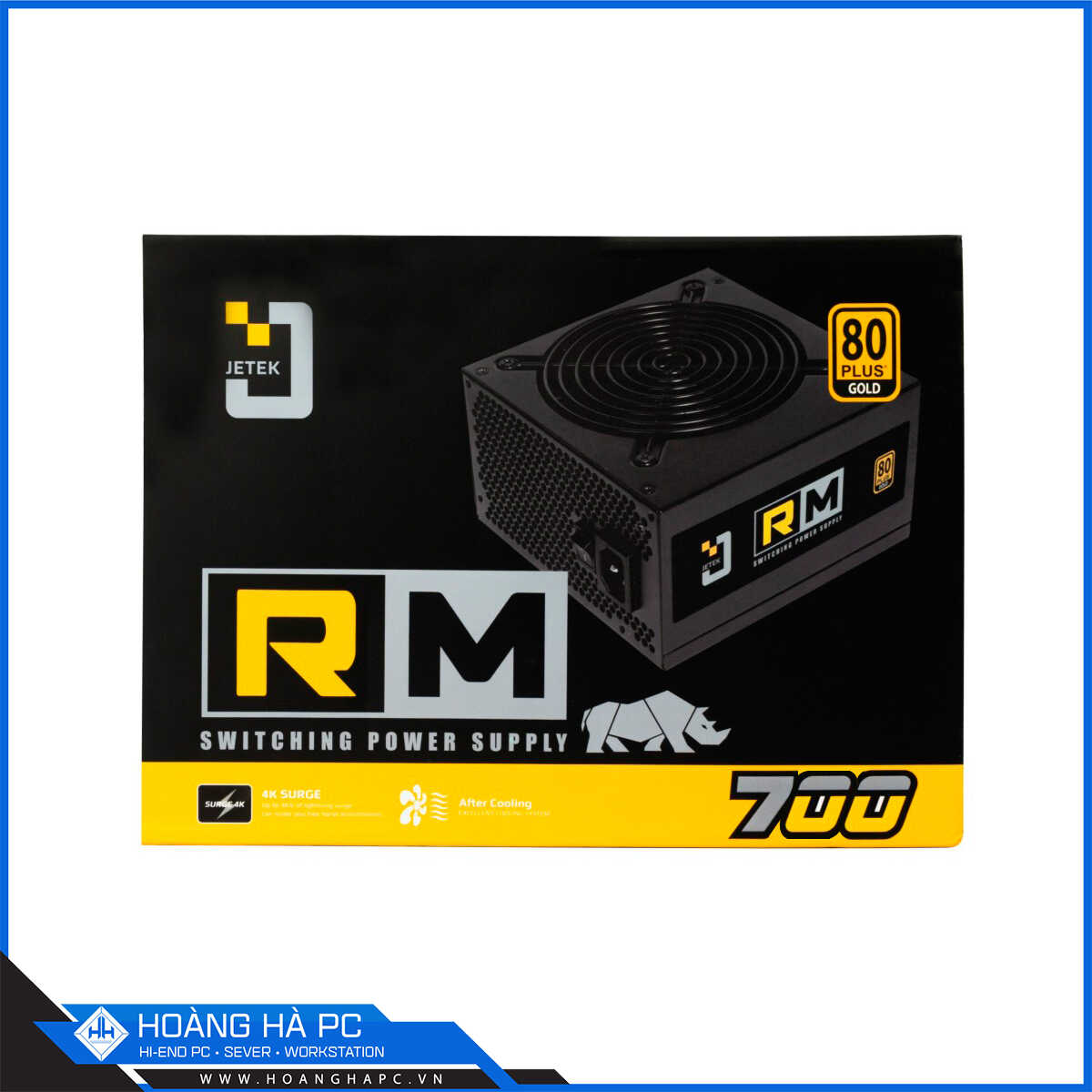 Nguồn Jetek RM700 700W (80 Plus Gold/Non Modular)