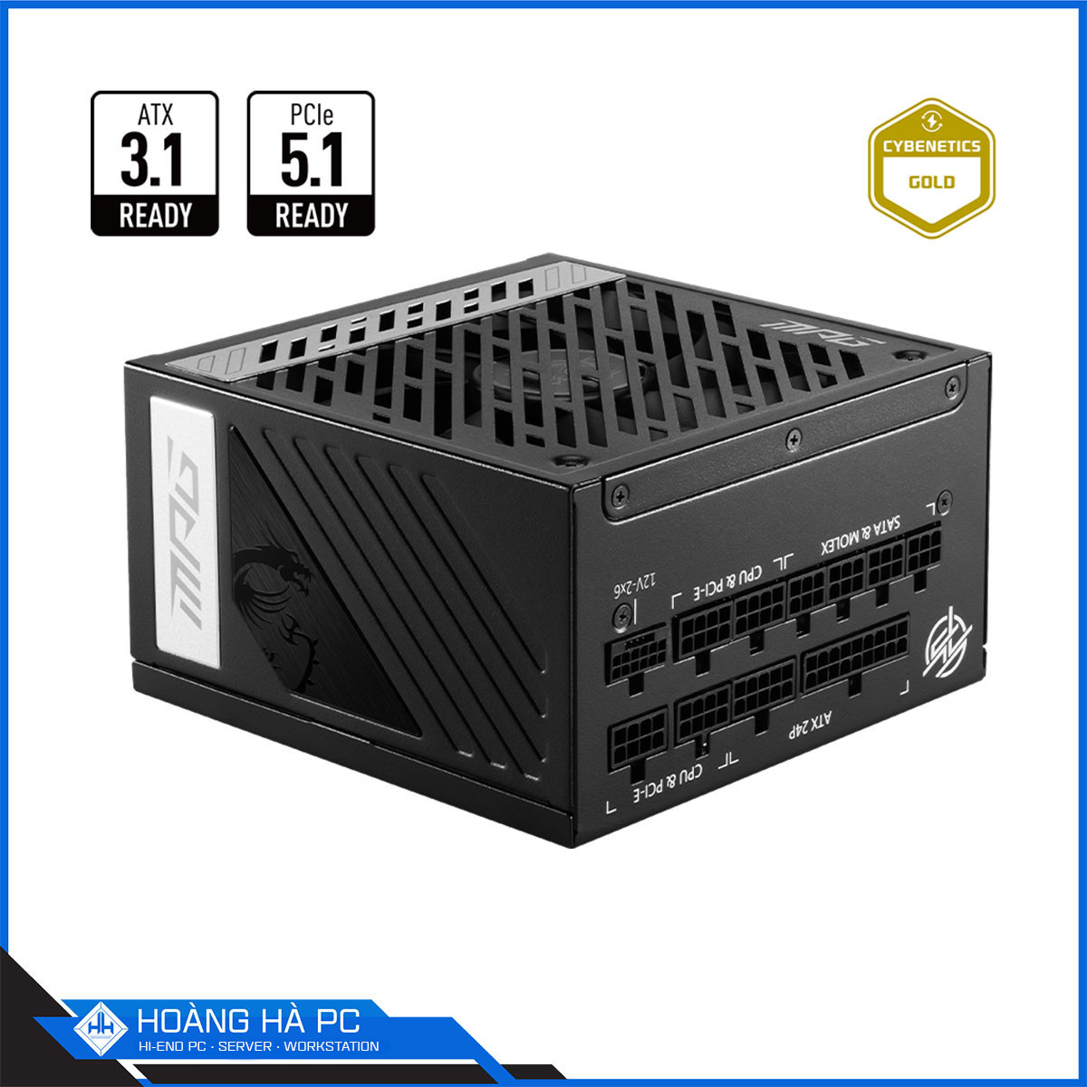 Nguồn MSI MPG A850G PCIE5 850W (80 Plus Gold/ Full Modular/ PCIe 5.1/ ATX 3.1)