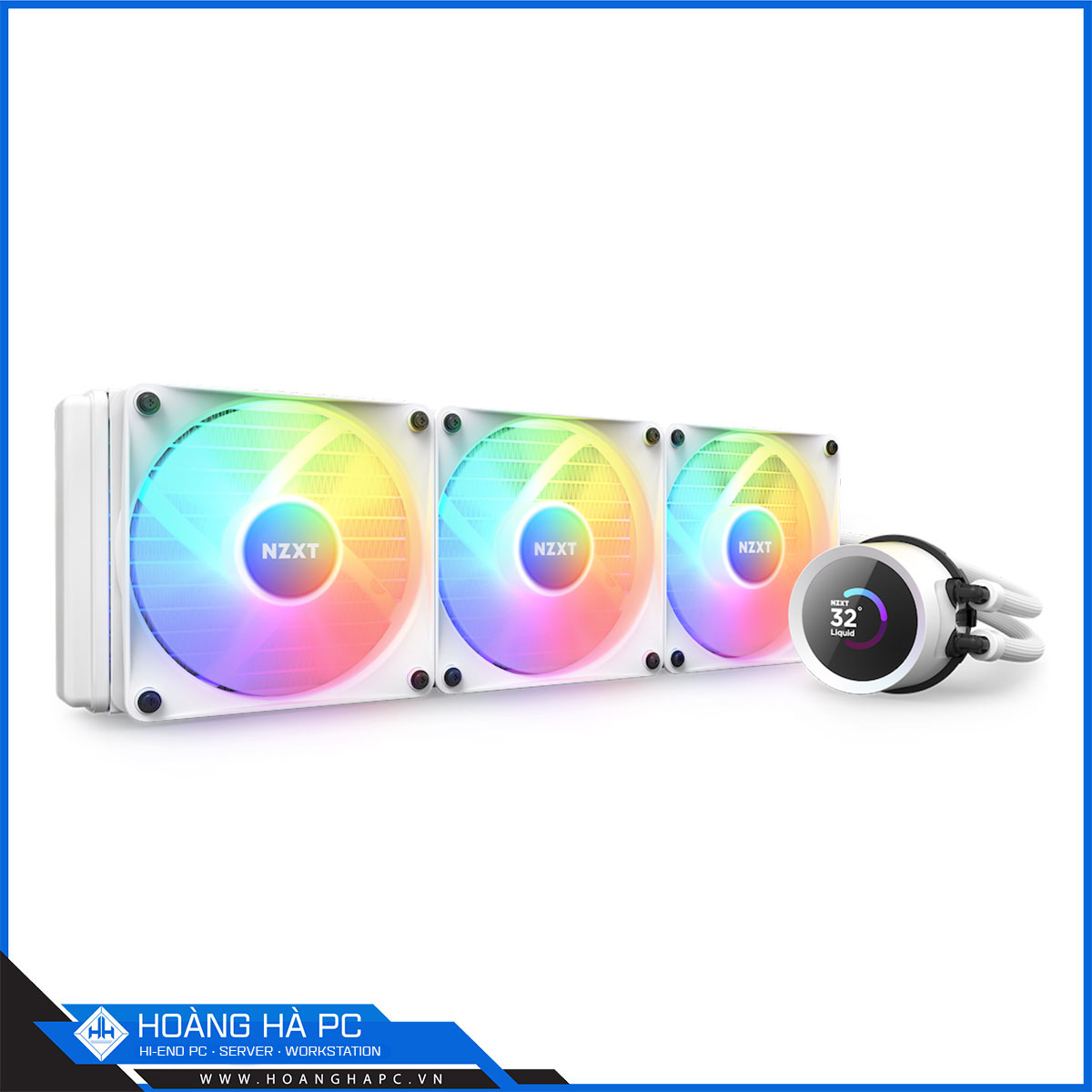Tản nhiệt nước NZXT Kraken 360 RGB White (RL-KR360-W1)