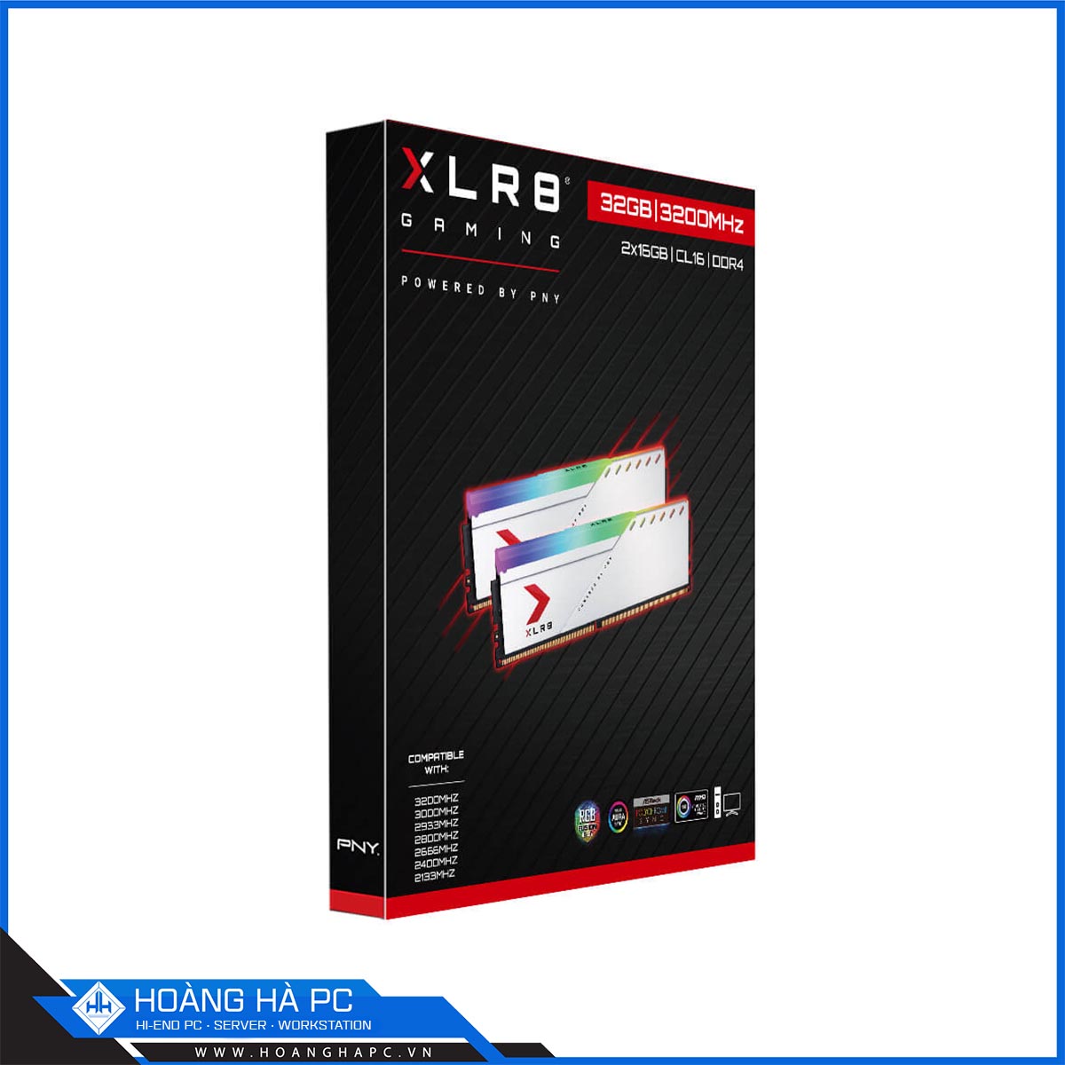 RAM DDR4 PNY XLR8 RGB 32GB 3200MHz (2x16GB) SILVER-2