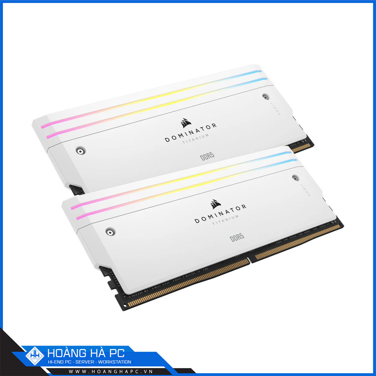 RAM DDR5 CORSAIR DOMINATOR TITANIUM RGB 64GB 6000MHz (2x32GB) WHITE-2