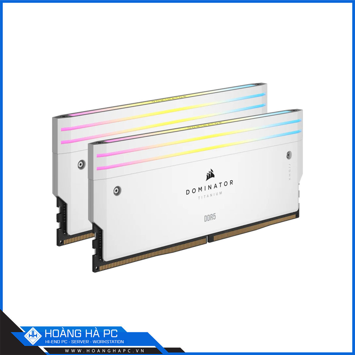 RAM DDR5 CORSAIR DOMINATOR TITANIUM RGB 64GB 6000MHz (2x32GB) WHITE-3