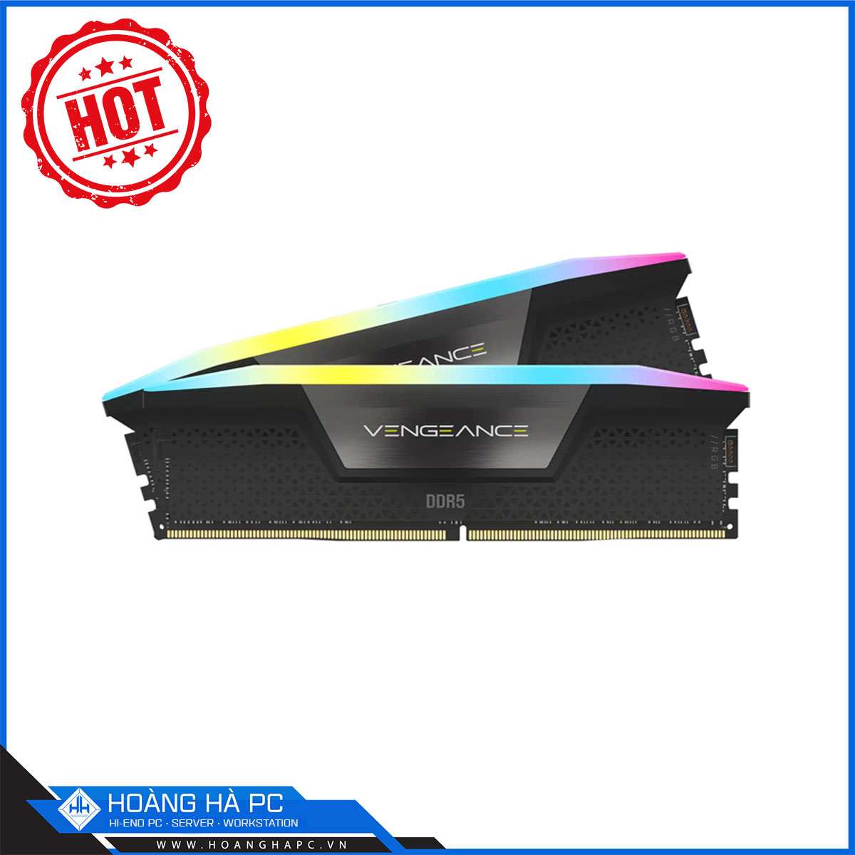RAM DDR5 CORSAIR VENGEANCE RGB 32GB 6000MHz (2x16G) C36 BLACK