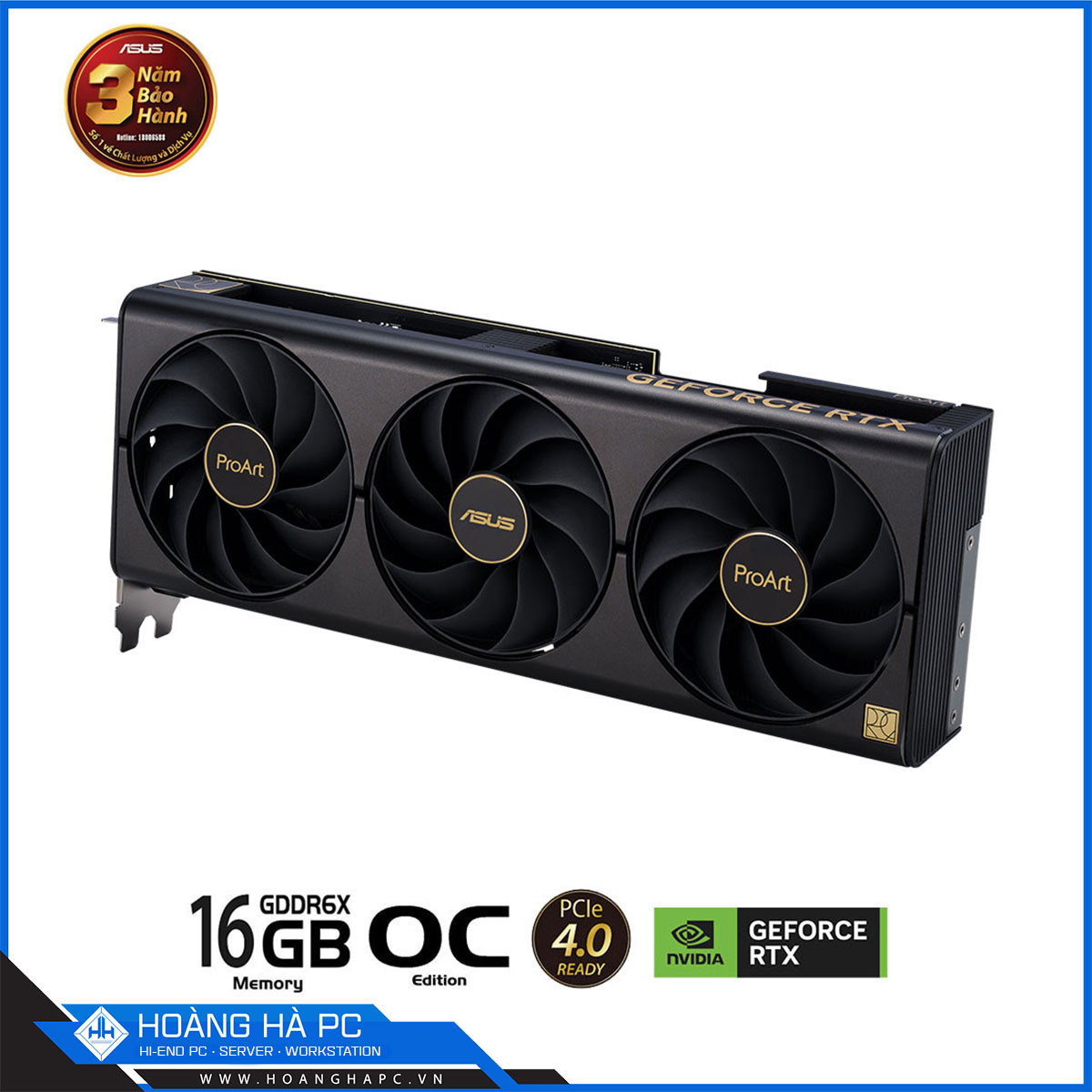 VGA ASUS PROART RTX 4080 SUPER 16GB GDDR6X OC (256-bit, HDMI+DP, 1 x 16-pin)-5