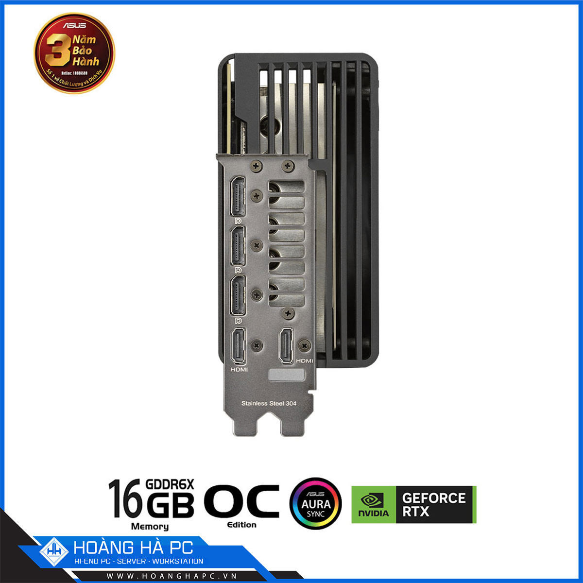 VGA ASUS ROG STRIX RTX 4080 SUPER 16GB GDDR6X OC (256-bit, HDMI + DP, 1 x 16-pin)-6