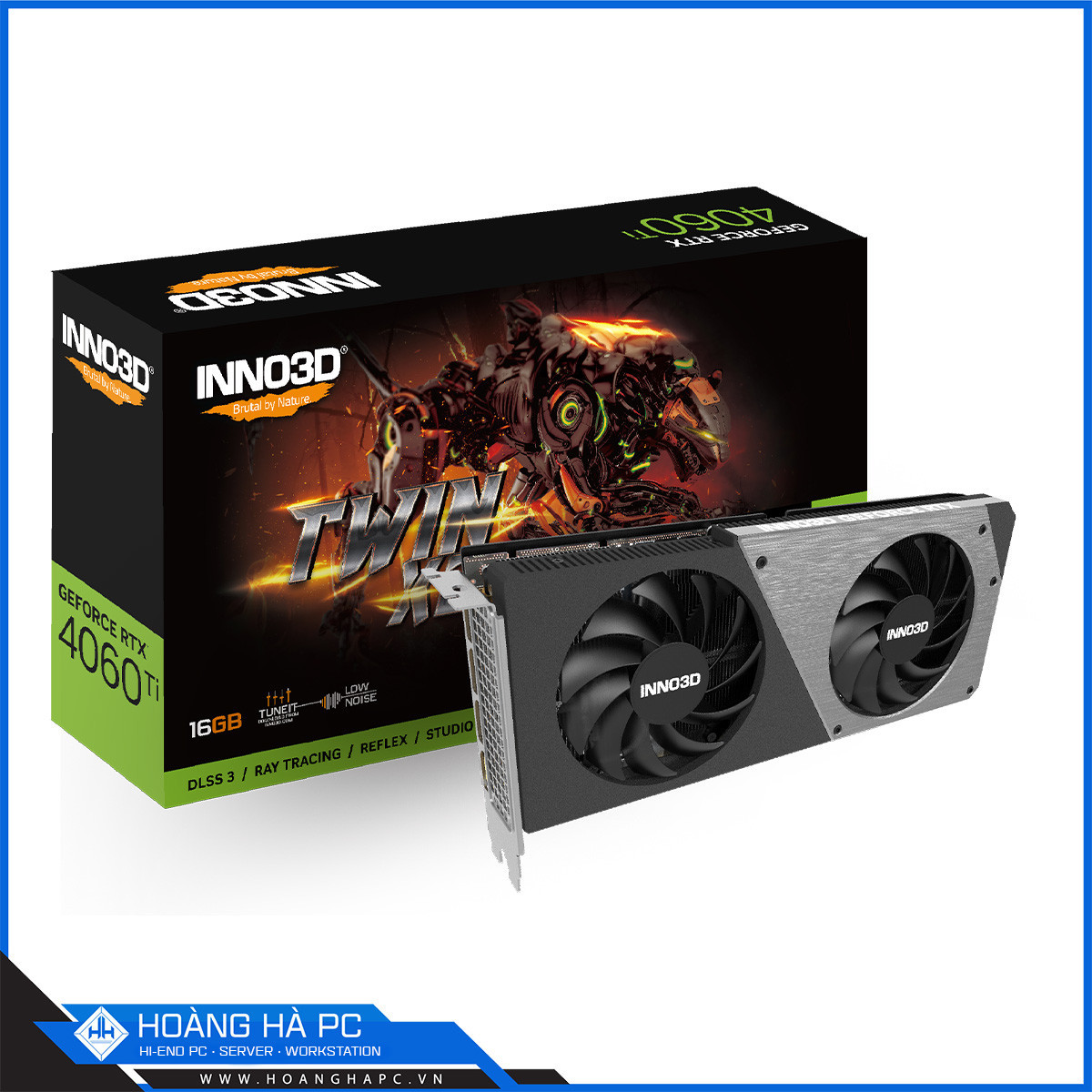 VGA INNO3D RTX 4060 Ti 16GB TWIN X2 (GDDR6, 128-bit, HDMI+DP, 1x8-pin)