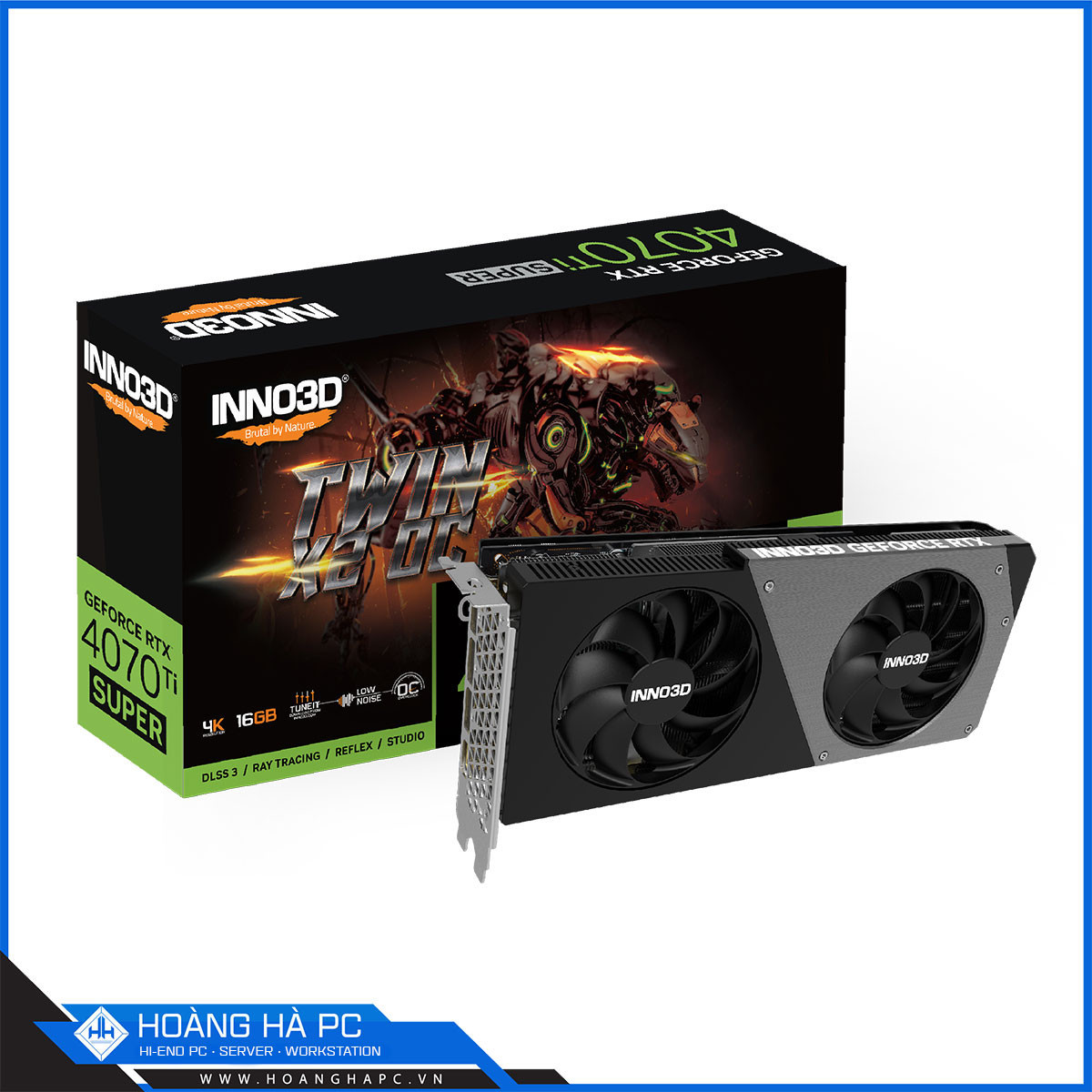 VGA INNO3D RTX 4070 Ti SUPER TWIN X2 OC (16GB GDDR6X, 256-bit, HDMI + DP)