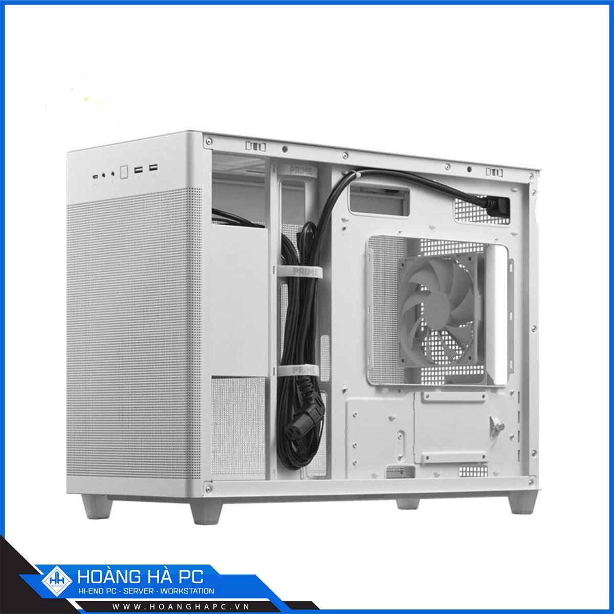 Vỏ case ASUS Prime AP201 CASE MESH White (Mini Tower/Màu Trắng)-3