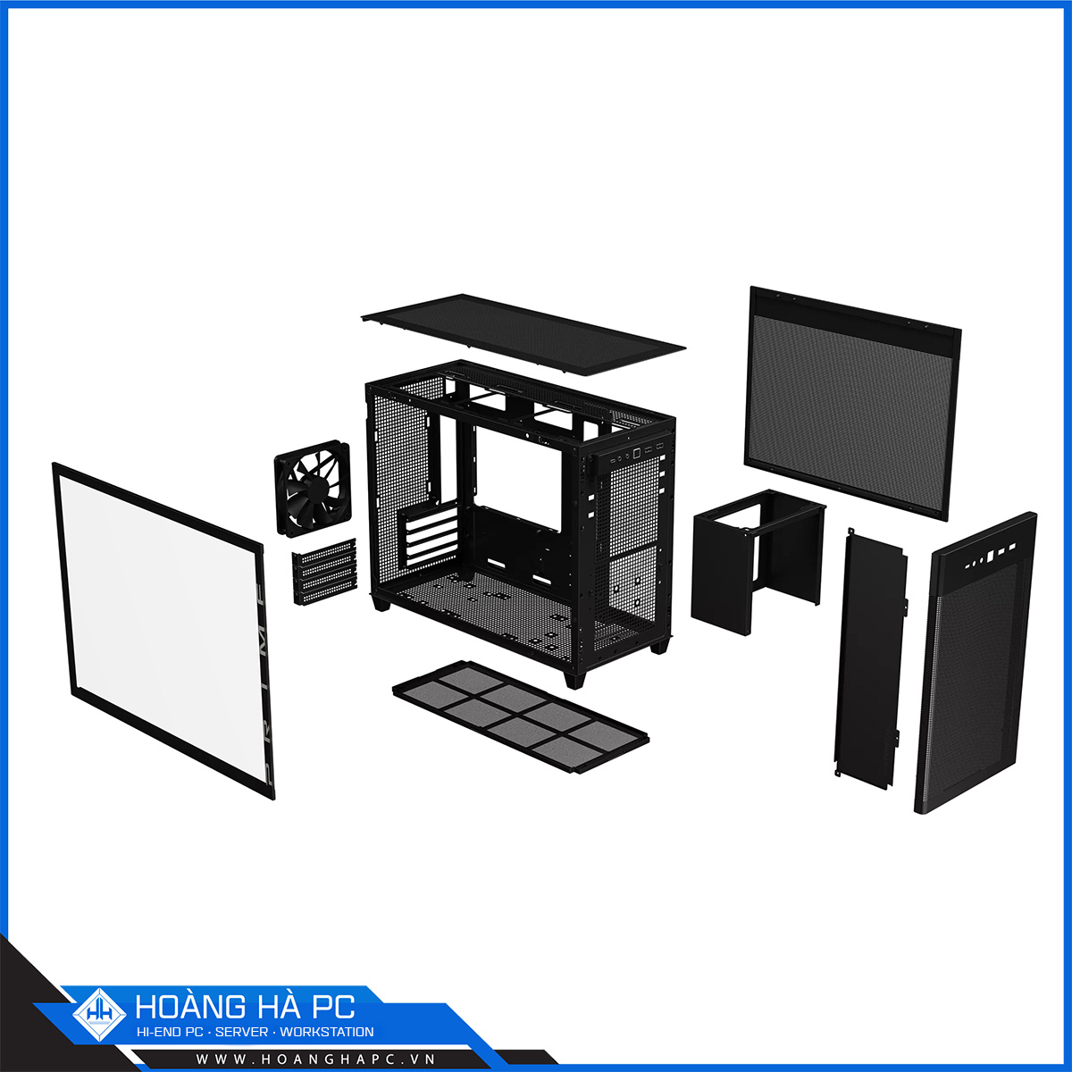 Vỏ case ASUS PRIME AP201 TG BLACK (Mini Tower/ Màu Đen)-7