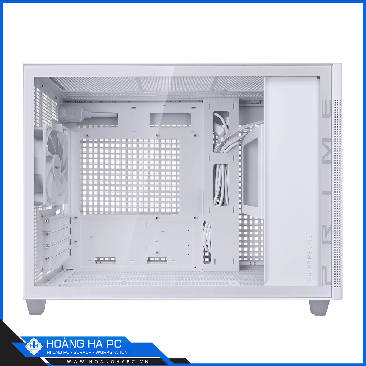Vỏ case ASUS PRIME AP201 TG WHITE (Mini Tower/ Màu Trắng)-2
