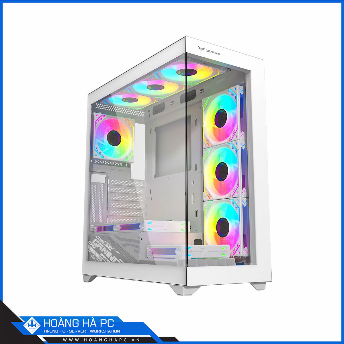 Vỏ case Centaur CT-Nova (Mid Tower/Màu Trắng) - No Fan