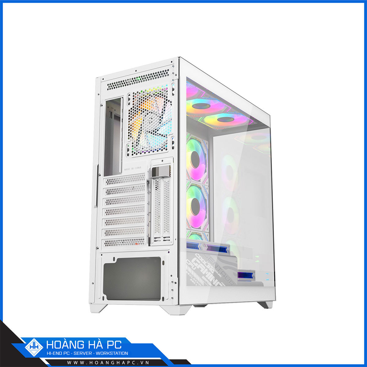 Vỏ case Centaur CT-Nova (Mid Tower/Màu Trắng) - No Fan-2