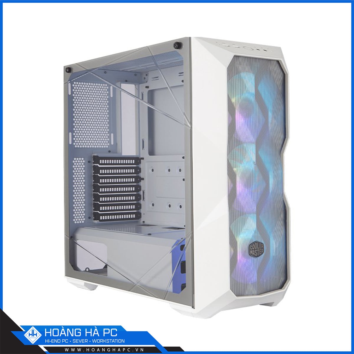 Vỏ Case Cooler Master MasterBox TD500 Mesh White ARGB (Mid Tower/Màu trắng/Led ARGB/Mặt lưới)-2