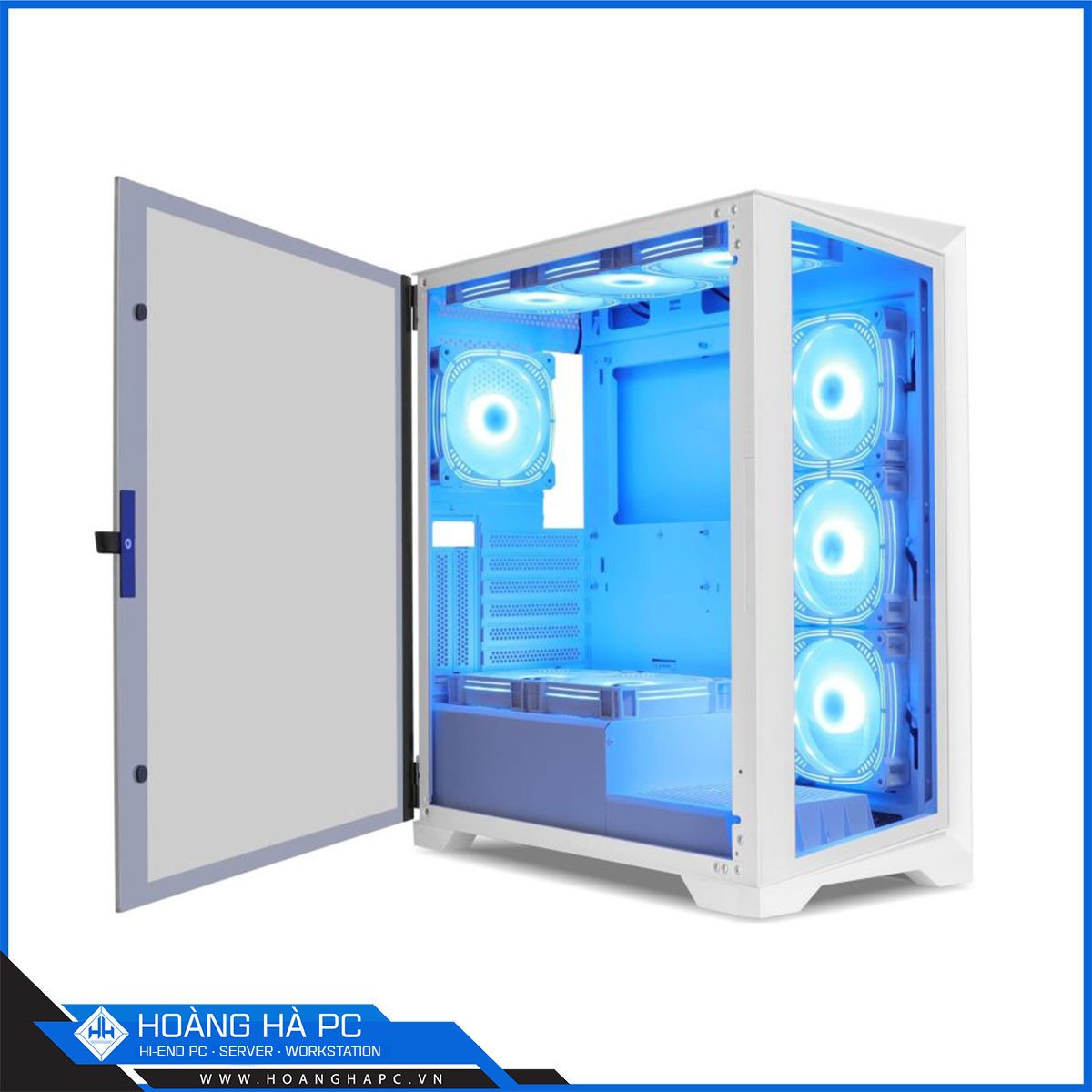 Vỏ case Frontier Glacier GL29AL (Mid Tower/Màu Trắng) - No Fan-2