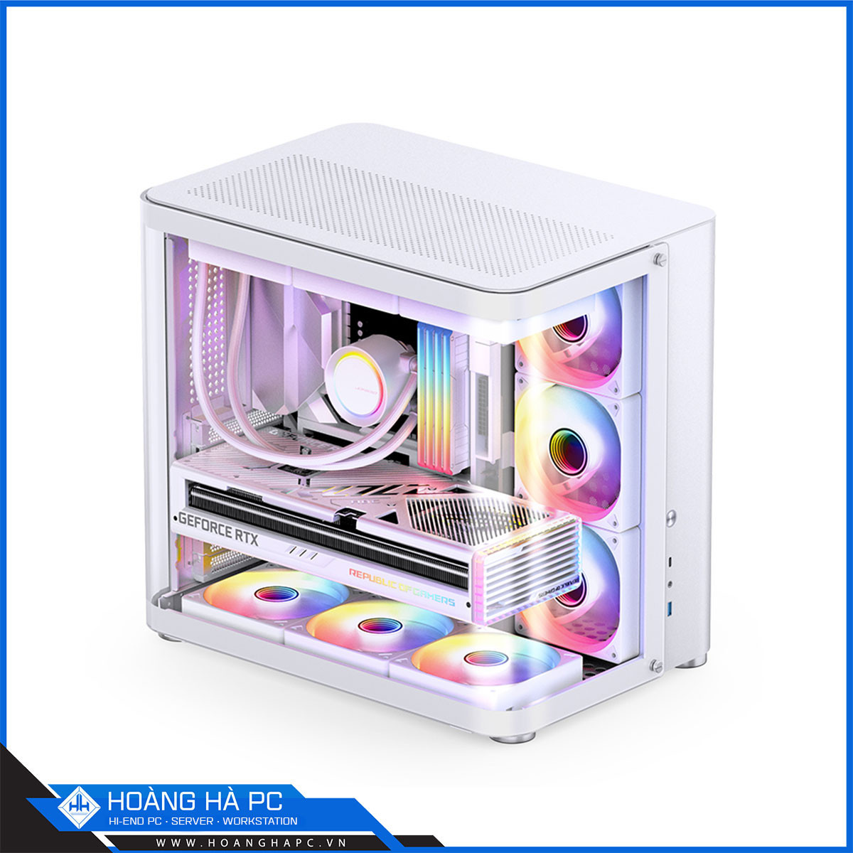 Vỏ case Jonsbo TK-2 (Mid Tower/ Màu Trắng)-4