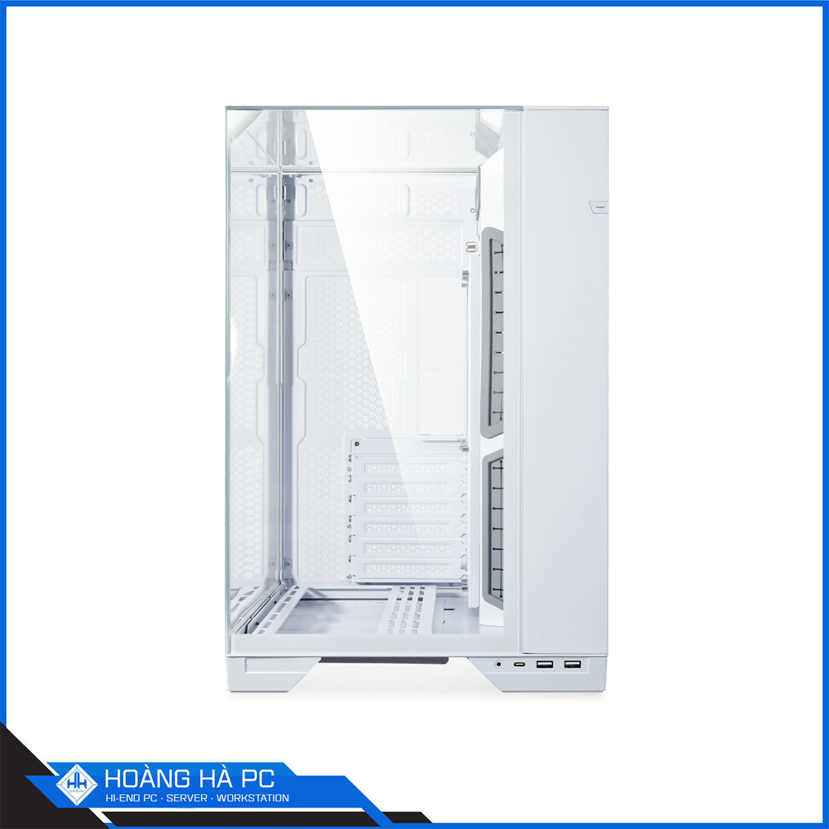 Vỏ case Lian Li O11 Vision White - No Fan-6