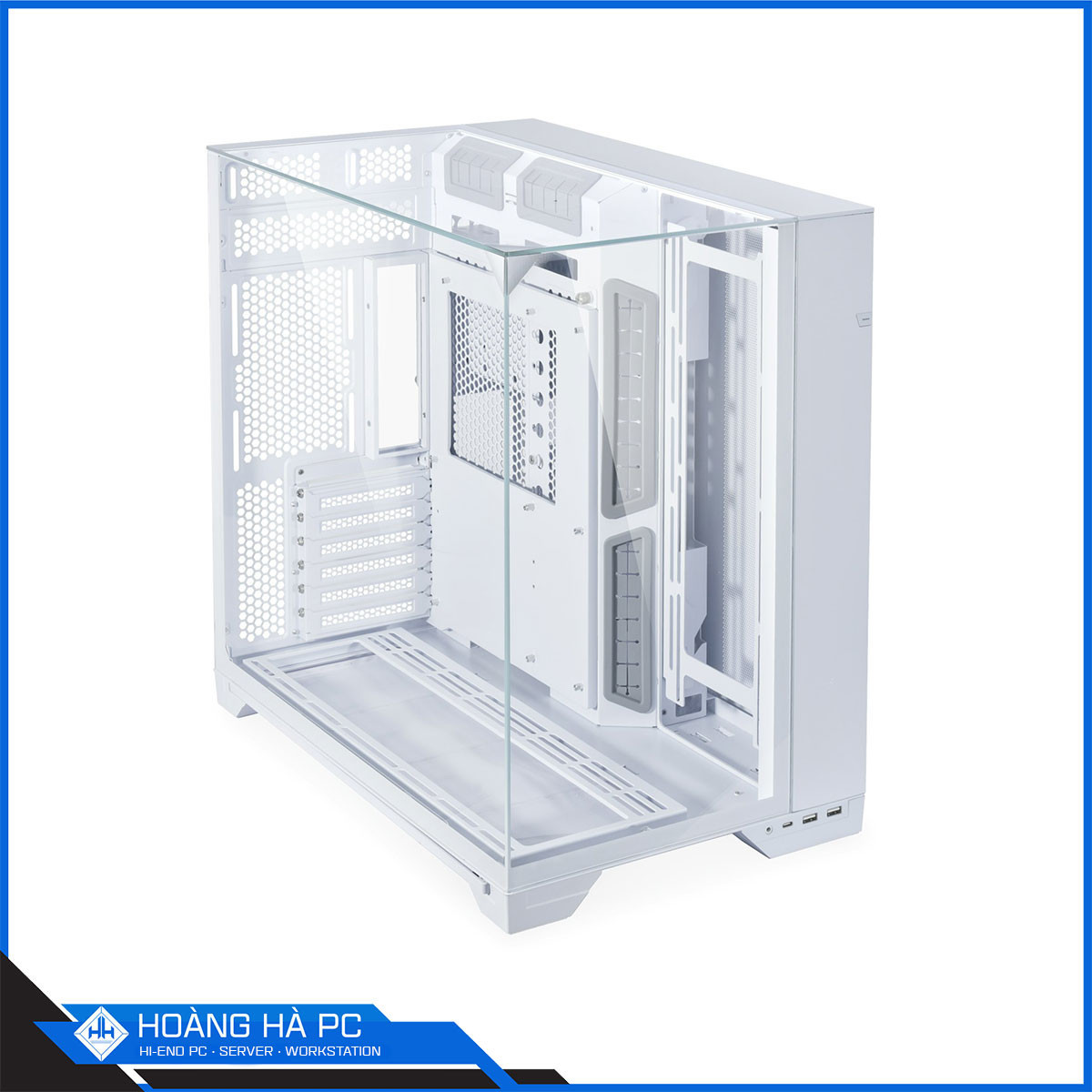 Vỏ case Lian Li O11 Vision White - No Fan-5