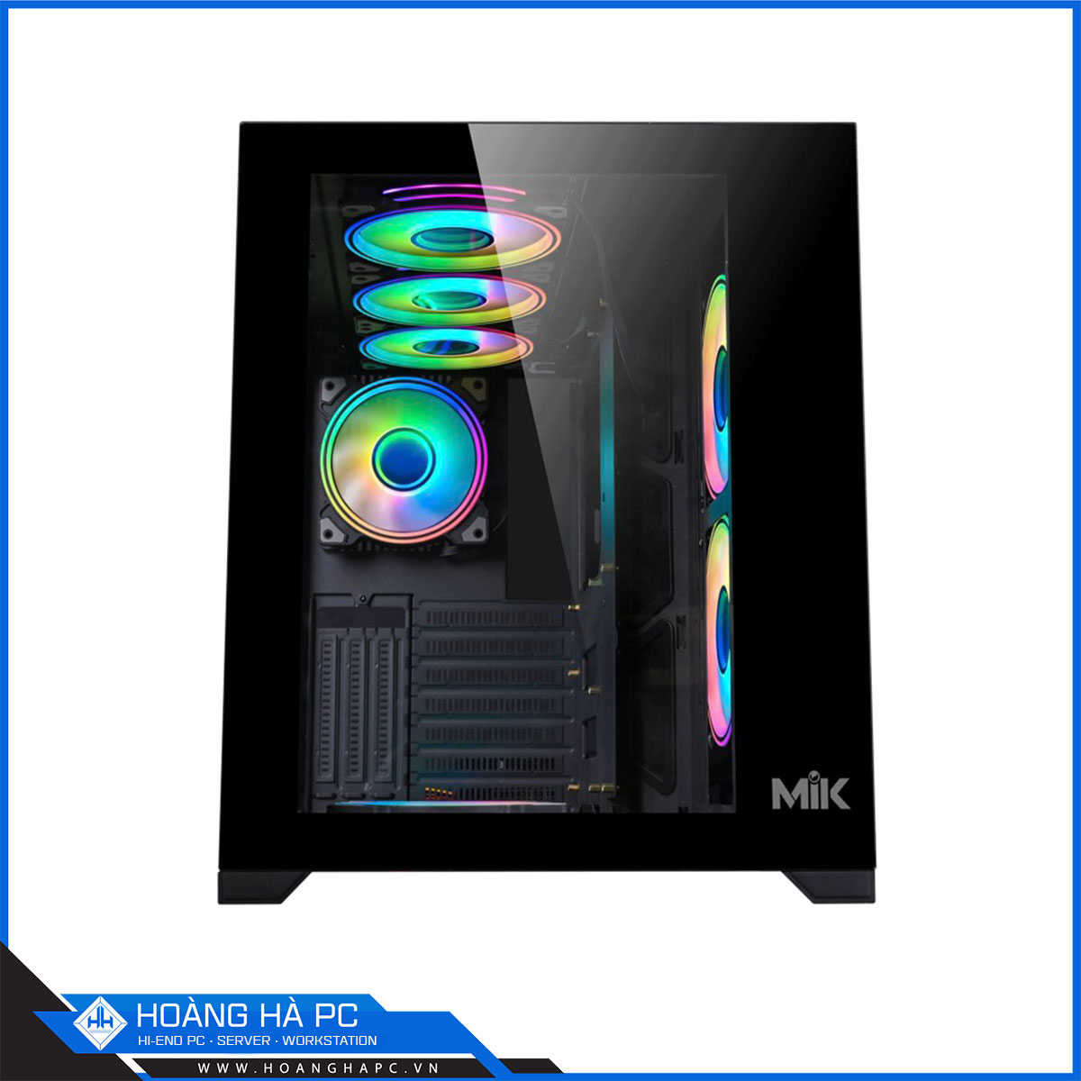 Vỏ case MIK LV12 - Black (Mid Tower/ Màu Đen)-3
