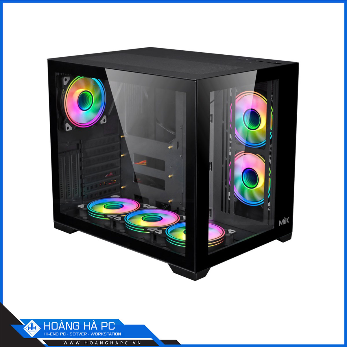 Vỏ case MIK LV12 - Black (Mid Tower/ Màu Đen)