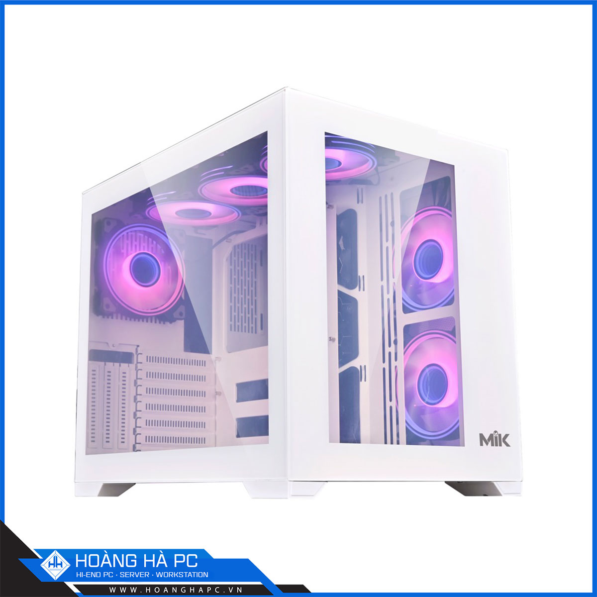 Vỏ case MIK LV12 - White (Mid Tower/ Màu Trắng)-5